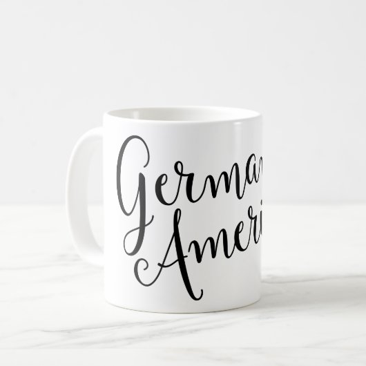 Mug Coeurs germano-américains entrelacés (Devant gauche)