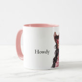 Mug Coeurs Howdy Black Lady Cowgirl (Devant gauche)