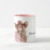 Mug Coeurs Howdy Blond Cowgirl (Centre)