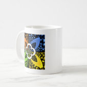 Mug Coeurs Iridescente Polka sans soudure Point Art Ab (Devant gauche)
