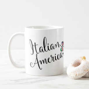 Mug Coeurs italiens américains entrelacés
