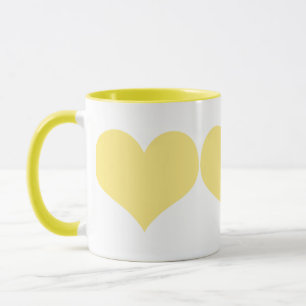 Mug Coeurs jaunes