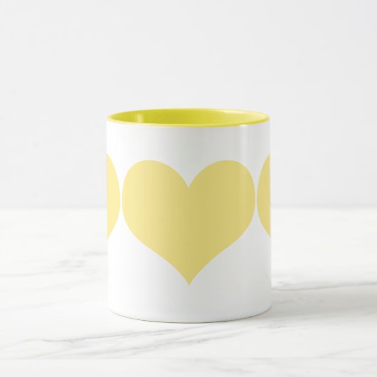 Mug Coeurs jaunes (Centre)