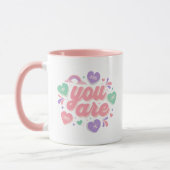 Mug Cœurs Jésus vous aime Art chrétien (Gauche)