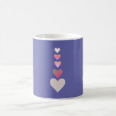 Mug Cœurs jolis Pervenche Moderne Simple Mignon (Centre)