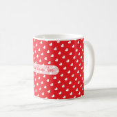Mug Cœurs Joyuse Saint-Valentin Moderne Amour Motif (Devant droit)