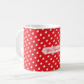 Mug Cœurs Joyuse Saint-Valentin Moderne Amour Motif (Devant gauche)