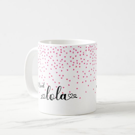 Mug Coeurs les plus aimés Lola (Devant gauche)
