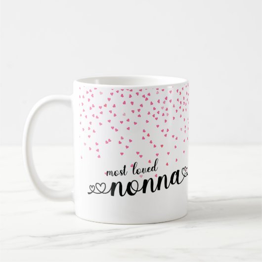 Mug Coeurs les plus aimés Nonna (Gauche)