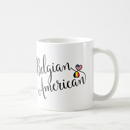 Mug Coeurs mêlés belges américains (Droite)