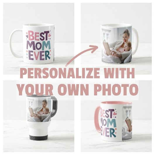 Mug Cœurs mignons et fleurs Meilleure Maman de tous le