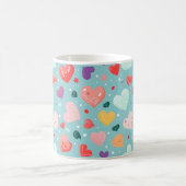 Mug Coeurs mignons Motif coloré (Centre)