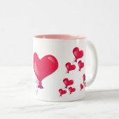 Mug Coeurs mignons Valentines Day (Devant droit)