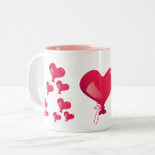 Mug Coeurs mignons Valentines Day (Devant gauche)