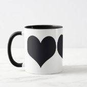Mug Coeurs noirs (Gauche)