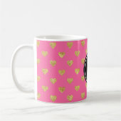 Mug Coeurs parties scintillant or (Gauche)