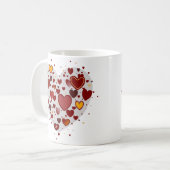 Mug Cœurs partout (Devant gauche)