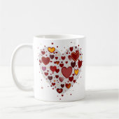 Mug Cœurs partout (Gauche)
