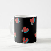 Mug Coeurs, PAS pour vous | Power fille (Devant gauche)
