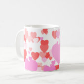 Mug Coeurs - Personalizable (Devant gauche)