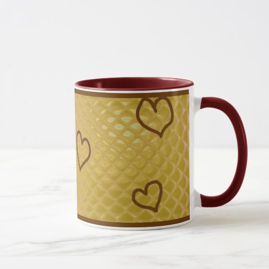Mug Cœurs ~ personnalisables ! (Droite)
