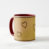 Mug Cœurs ~ personnalisables ! (Devant gauche)