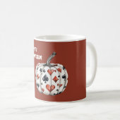 Mug Cœurs Piques Pompes Halloween Citrouille (Devant droit)