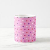 Mug Coeurs polka rose (Centre)