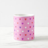 Mug Coeurs polka rose (Centre)