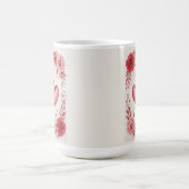 Mug Coeurs romantiques entrelacés Art floral (Centre)