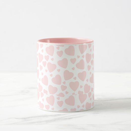 Mug Coeurs rose pâle (Centre)