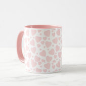 Mug Coeurs rose pâle (Devant gauche)