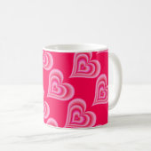 Mug coeurs roses (Devant droit)