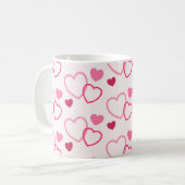 Mug Coeurs roses (Devant gauche)