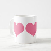 Mug Coeurs roses (Devant gauche)