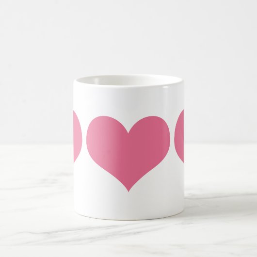 Mug Coeurs roses (Centre)