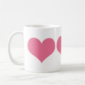 Mug Coeurs roses (Gauche)