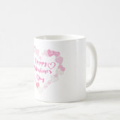 Mug Coeurs roses de la Glitterie Heureuse Sainte-Valen (Devant droit)