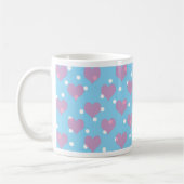 Mug Coeurs roses et pois blancs (Gauche)