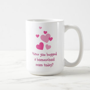 Mug Coeurs roses mère d'école à la maison serres