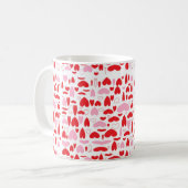 Mug Coeurs Rouge Et Rose (Devant gauche)