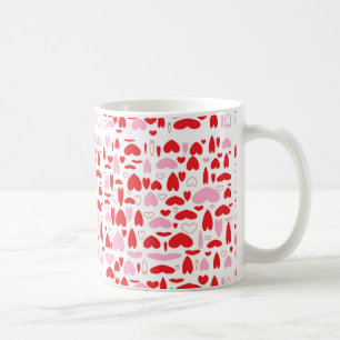 Mug Coeurs Rouge Et Rose