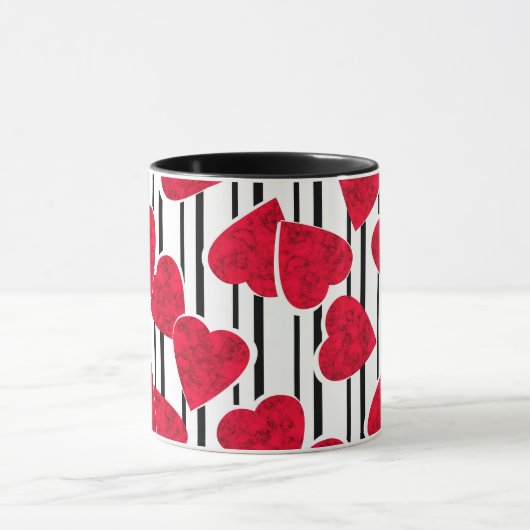 Mug Coeurs rouges (Centre)