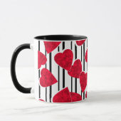 Mug Coeurs rouges (Gauche)