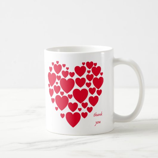 Mug Coeurs rouges (Droite)
