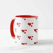 Mug Coeurs rouges (Devant gauche)