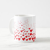 Mug Coeurs rouges (Devant gauche)