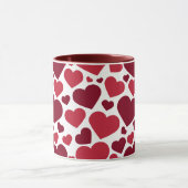 Mug Coeurs rouges (Centre)