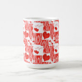 Mug Coeurs rouges, amour, (Centre)
