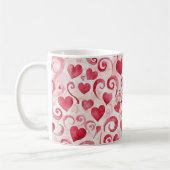 Mug Cœurs Rouges Amour (Gauche)